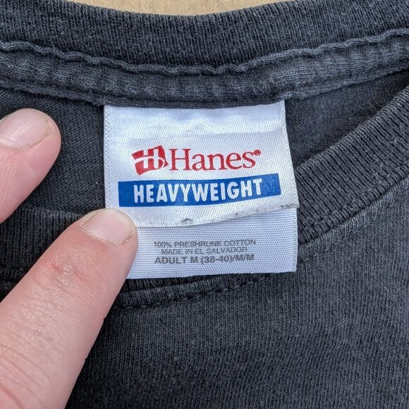 Vintage Slipknot T-shirt M Black Hanes Heavyweight Sicknesses Tour Merch - Picture 4 of 7